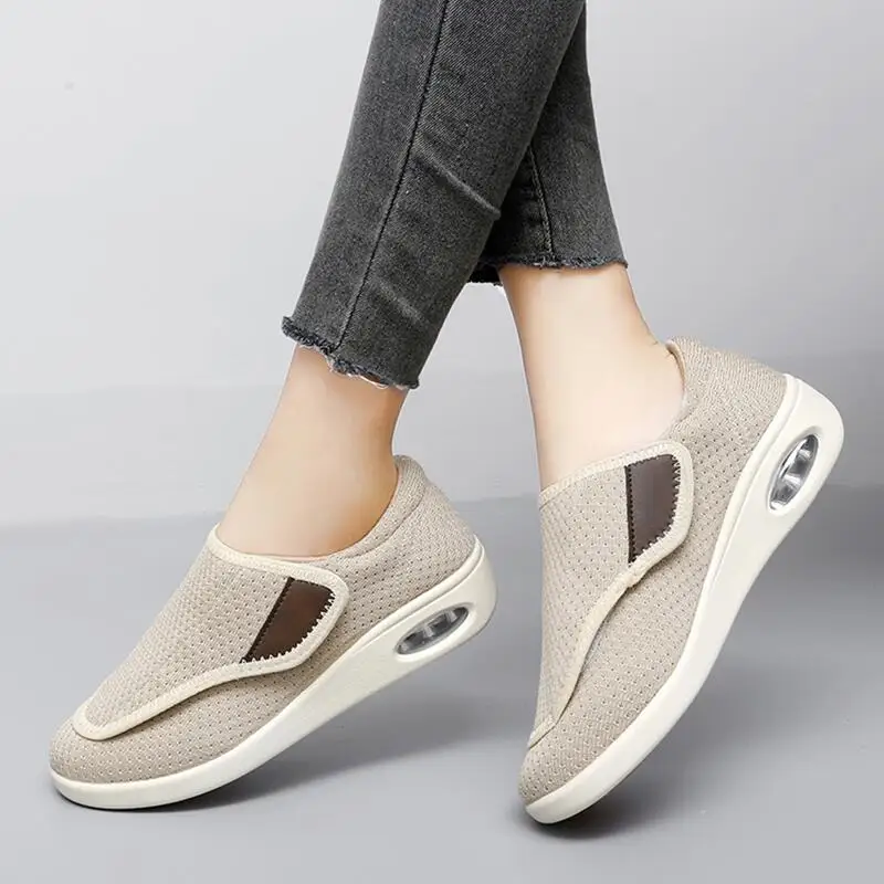 Nouvelles Chaussures Orthopédiques Unisexe pour Pieds Larges et Gonflés, Baskets Tendance pour la Marche en Extérieur, Chaussures Décontractées pour Femmes, Grandes Tailles, Chaussures pour Diabétiques Hommes