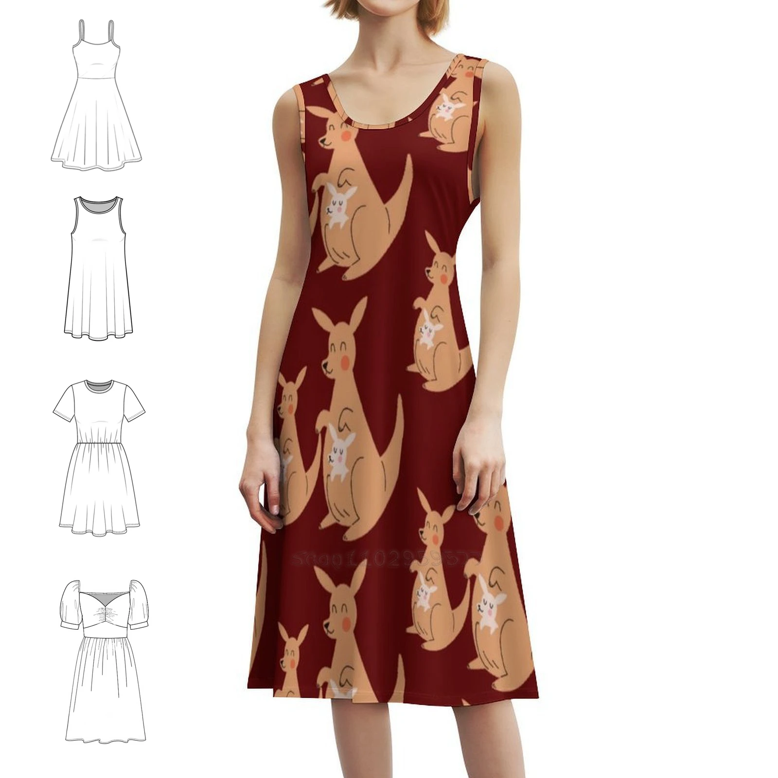 

Kangaroos Sexy Vacation Dress For Women Beach Party Birthday Mini Dress Kangaroos Kangaroos Women Kangaroos Dress For Girls