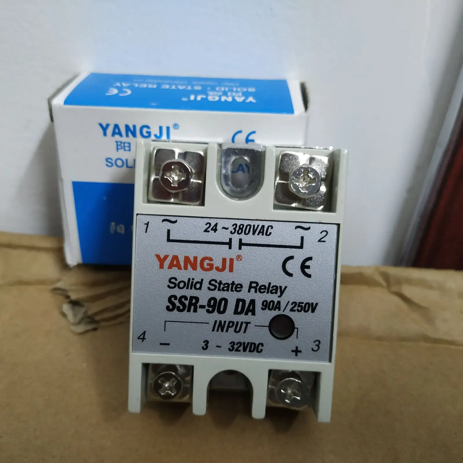 Male relay single-phase AC solid state relay SSR-90DA load 90A