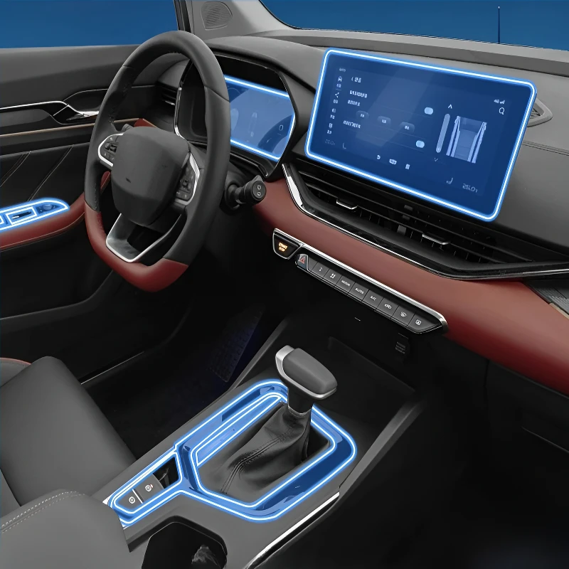 For Geely Emgrand S 2022-2024 Dashboard Multimedia Navigation Transparent Anti-Scratch Protection Film Modification for
