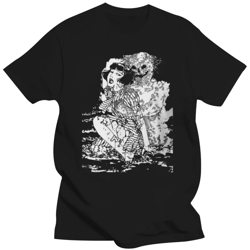 Suehiro Maruo Worm Ghost Uzumaki Junji Ito Japanese Horror Manga Men'S T-Shirt2019 Short Sleeve O Neck Casual Men'S Fashion Mens