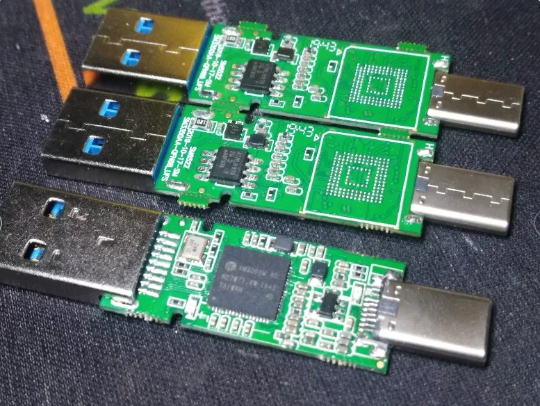 Silicon Motion SM3350 BGA95-153-254 PCB board for converting Apple and Android EMMC/UFS mobile phone chipsets to USB flash drive