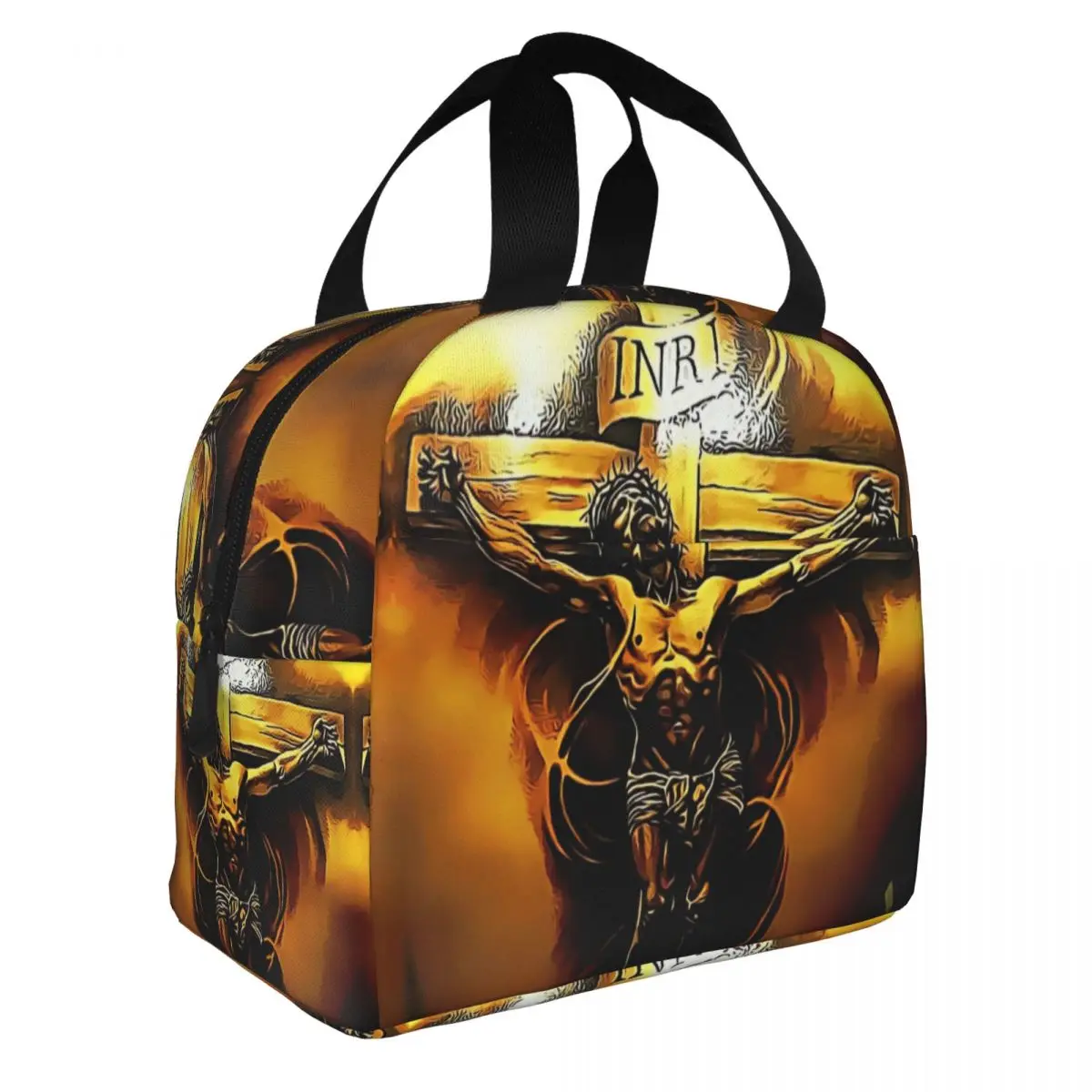 CHRISTIAN ART Lunch Bento Bags Portable Aluminum Foil thickened Thermal Cloth Lunch Bag for Women Men Boy