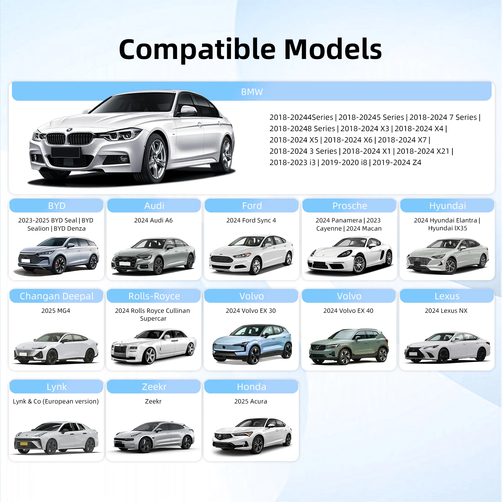 Android 13 Wireless AI Box for BMW or Other Car with Wireless CarPlay System, 8GB RAM, 128GB ROM, Dual WiFi, Support 4G SIM Card