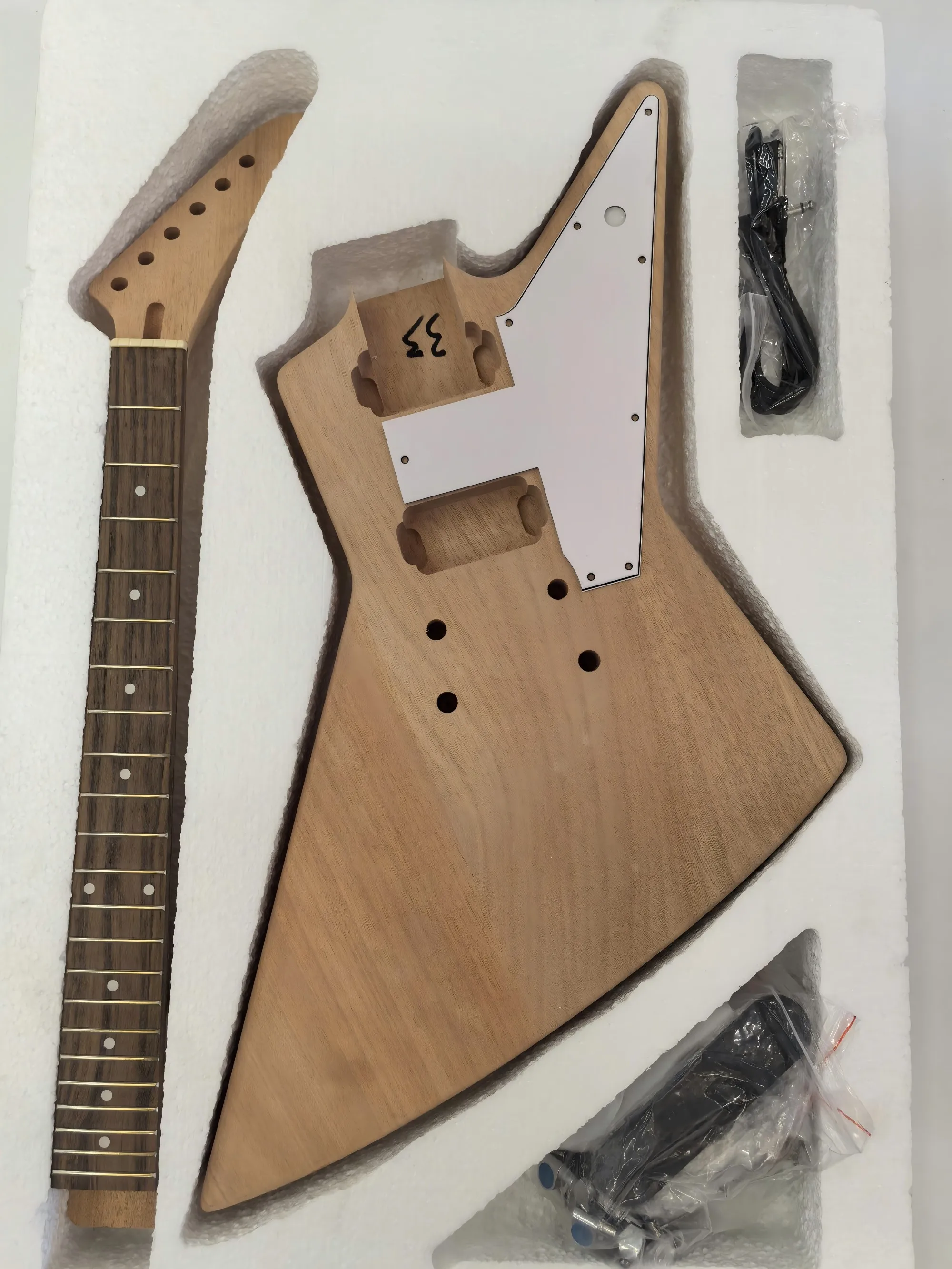 In stock: semi-finished 6 string electric guitar, various styles of head / body / fingerboard, feel the joy of DIY!Augustan！