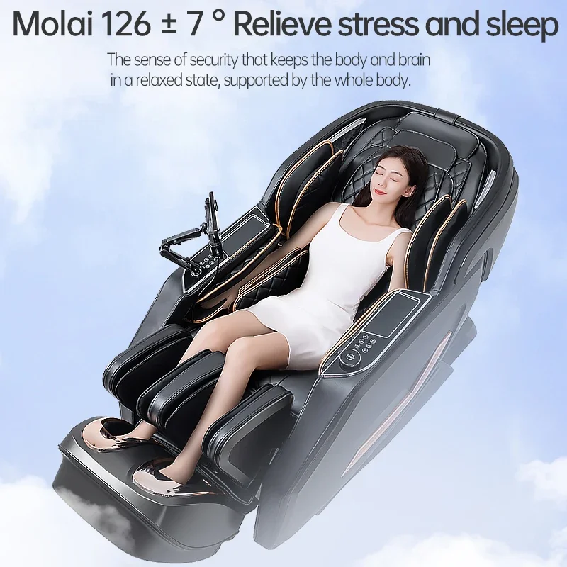 LEERCON Factory OEM Cheap Price 4D Foot Armchair Shiatsu Electric Massager Chaise De Massage Full Body Massage Chair