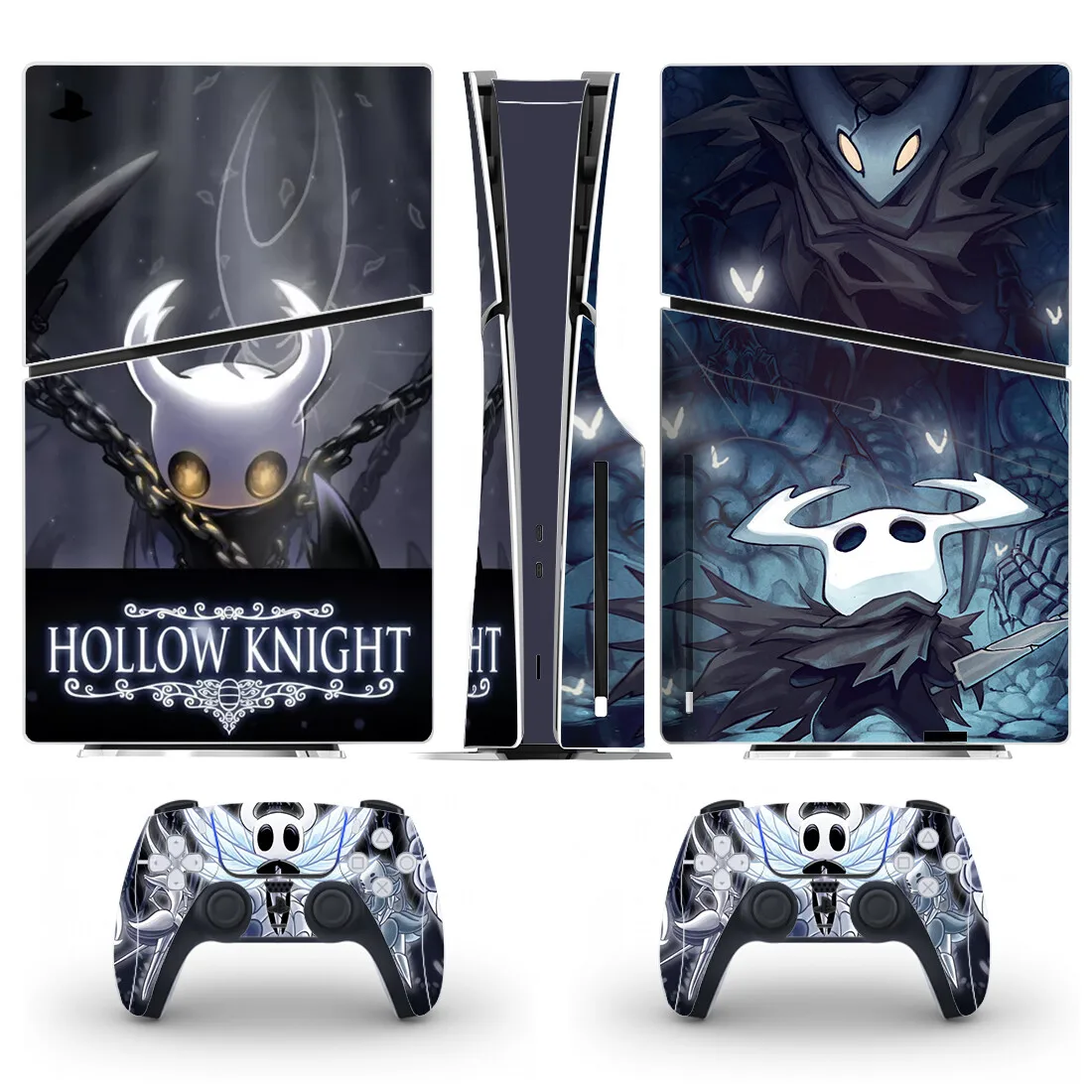adesivo-de-vinil-para-console-e-controles-ps5-slim-hollow-knight-capa-protetora-para-ps5-slim-com-leitor-de-disco