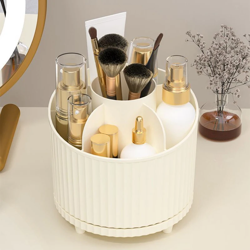 360 回転デスクトップ化粧品収納ボックス口紅ブラシリップクリームホルダーツール多機能デスクトップディスプレイスタンドオーガナイザー