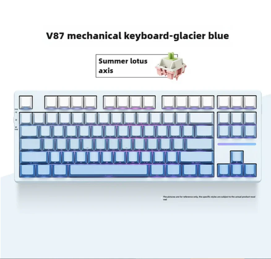 VGN V87 Teclado para jogos sem fio Teclado mecânico RGB sem fio para computador