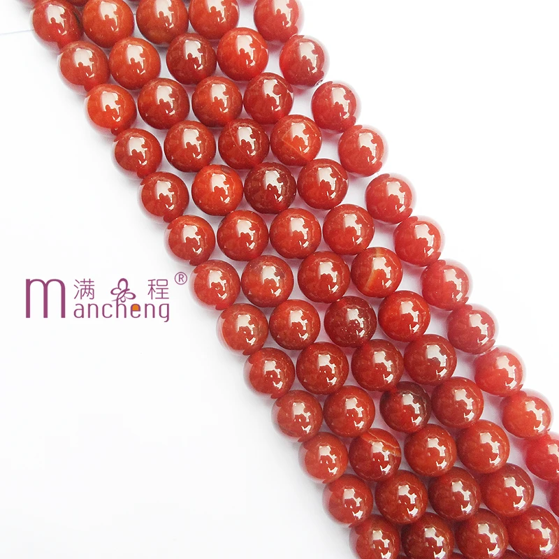 Tiki Official-website по 2 грн Chunky 14MM Natural Red Agate Onyx Carnelian Stone Loose Beads Charm For Making 26-28 Beads