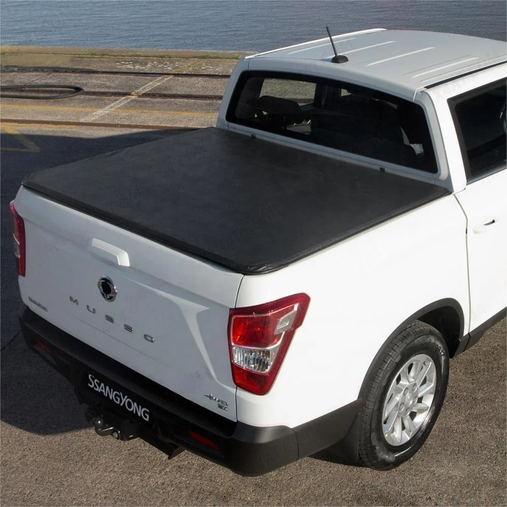 New Style Soft Tri-fold Pickups Bed Cover Best Selling 4x4 Protection Accessories For Ssangyong Musso 2017-2020