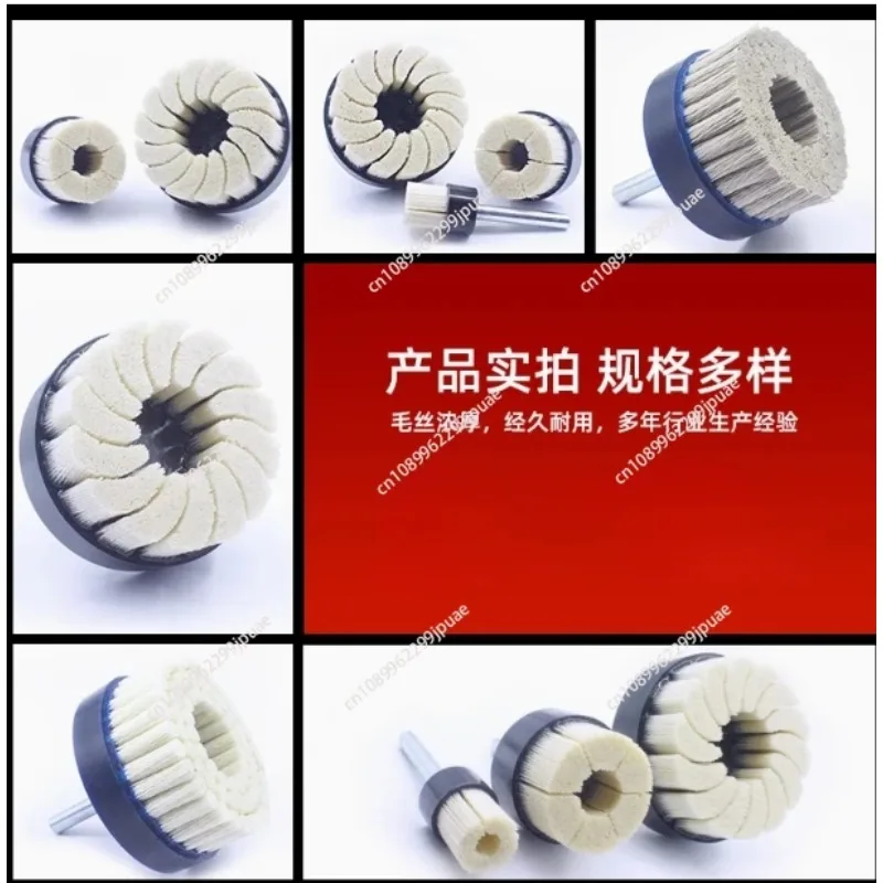 Ceramic Wire Polishing Brush CNC Deburring Tool For Aluminum Alloy Brass Iron Steel Surface Finishing