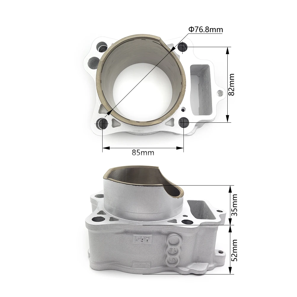 Motocross Engine Parts Air Cylinder Block For HONDA CRF250R 2010-2017 Motorcycle Accessories Cylinder Head Standard Bore 76.8mm