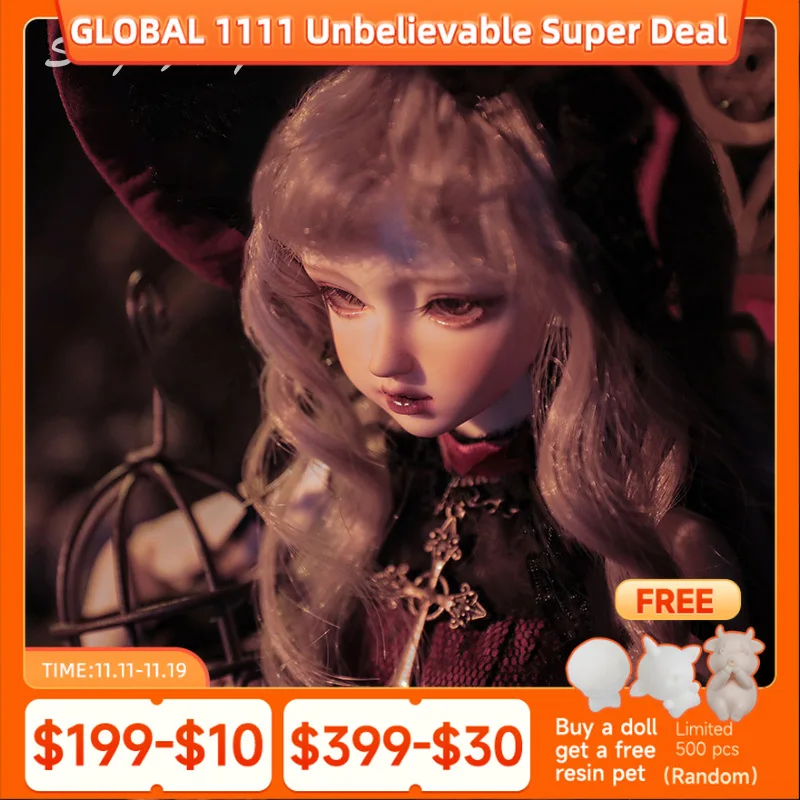 

Shuga Фея 1/4 бария BJD Кукла Винтажная Лолита красная юбка Сладкая улыбка для феи стиль шарнирная кукла подарки