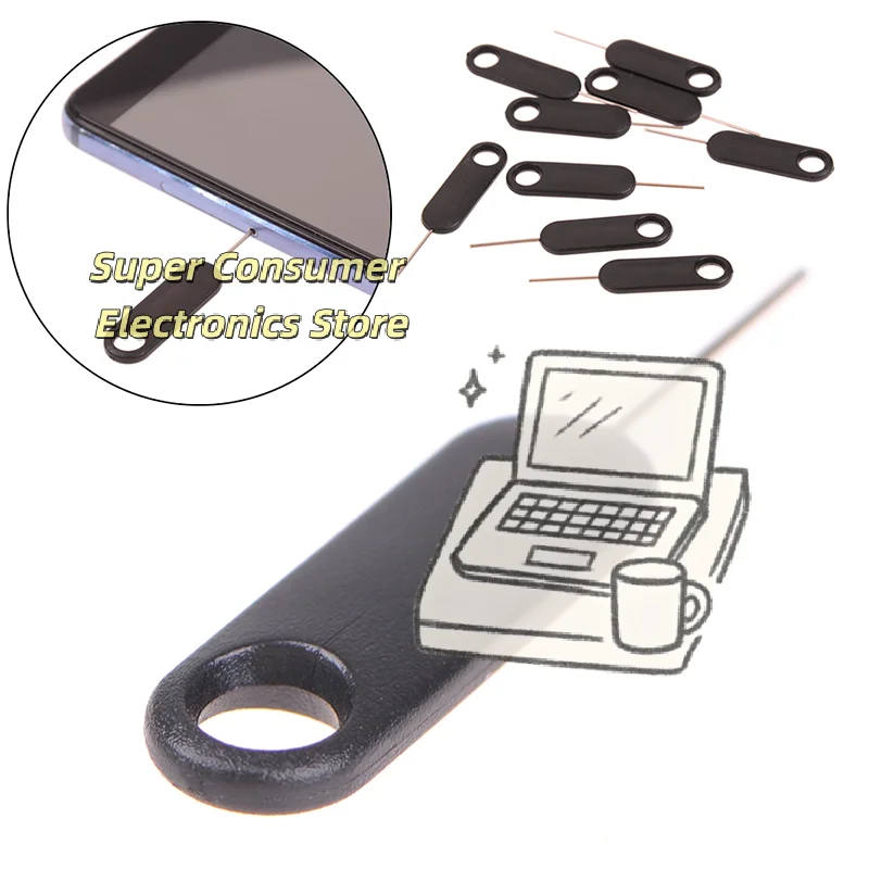 10 Pcs SIM Eject Tool Pin, Stainless Steel SIM Card Tray Removal Key for  Android Phones, Tablets, Universal Compatibility