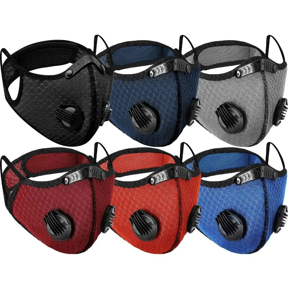 Дышащая эргономичная пылезащитная маска Регулируемая противопыльная респираторная маска Зажим для носа Моющиеся фильтры с активированным углем Открытый