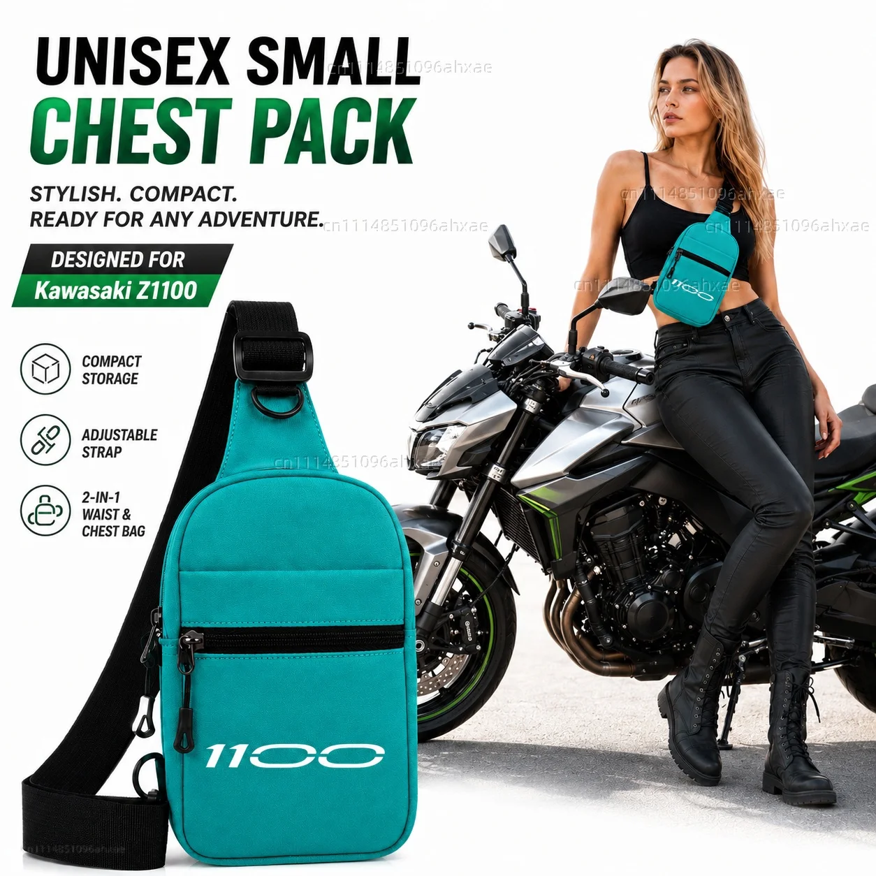 

Motorcycle 2In1 Multi-functional Waist Bag Chest Bag Outdoor Travel Bag For Kawasaki Ninja 1100SX SE Versys 1000 SE Versys 1100
