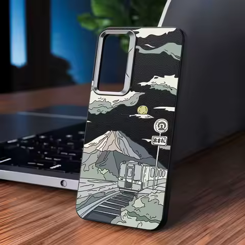 Running Train Case For Samsung Galaxy A56 A55 A54 5G A52 A36 A35 A34 A26 A16 A15 A14 S21 FE S22 S23 S24 S25 Ultra Capa Fundas