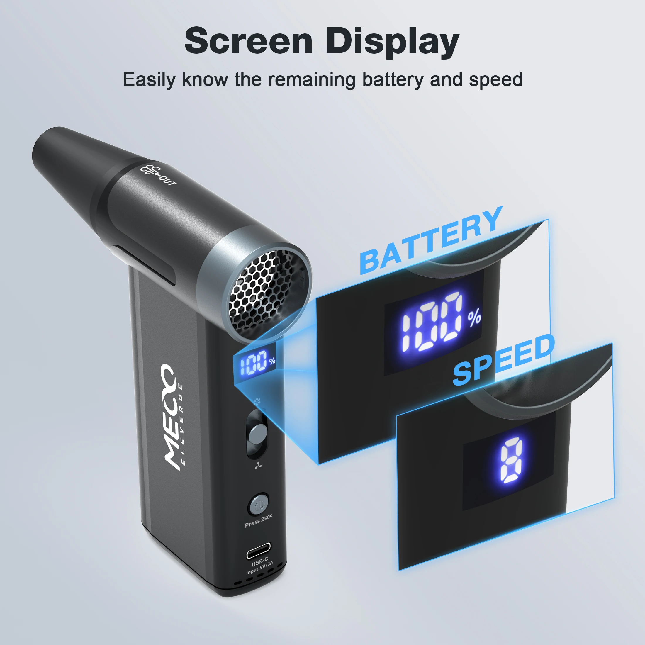 MECO ELEVERDE ME-D1 مكنسة كهربائية مضغوطة 220 فولت 1800 وات مخرج طاقة 3 تروس منفضة هواء لتنظيف لوحة مفاتيح الكمبيوتر #3