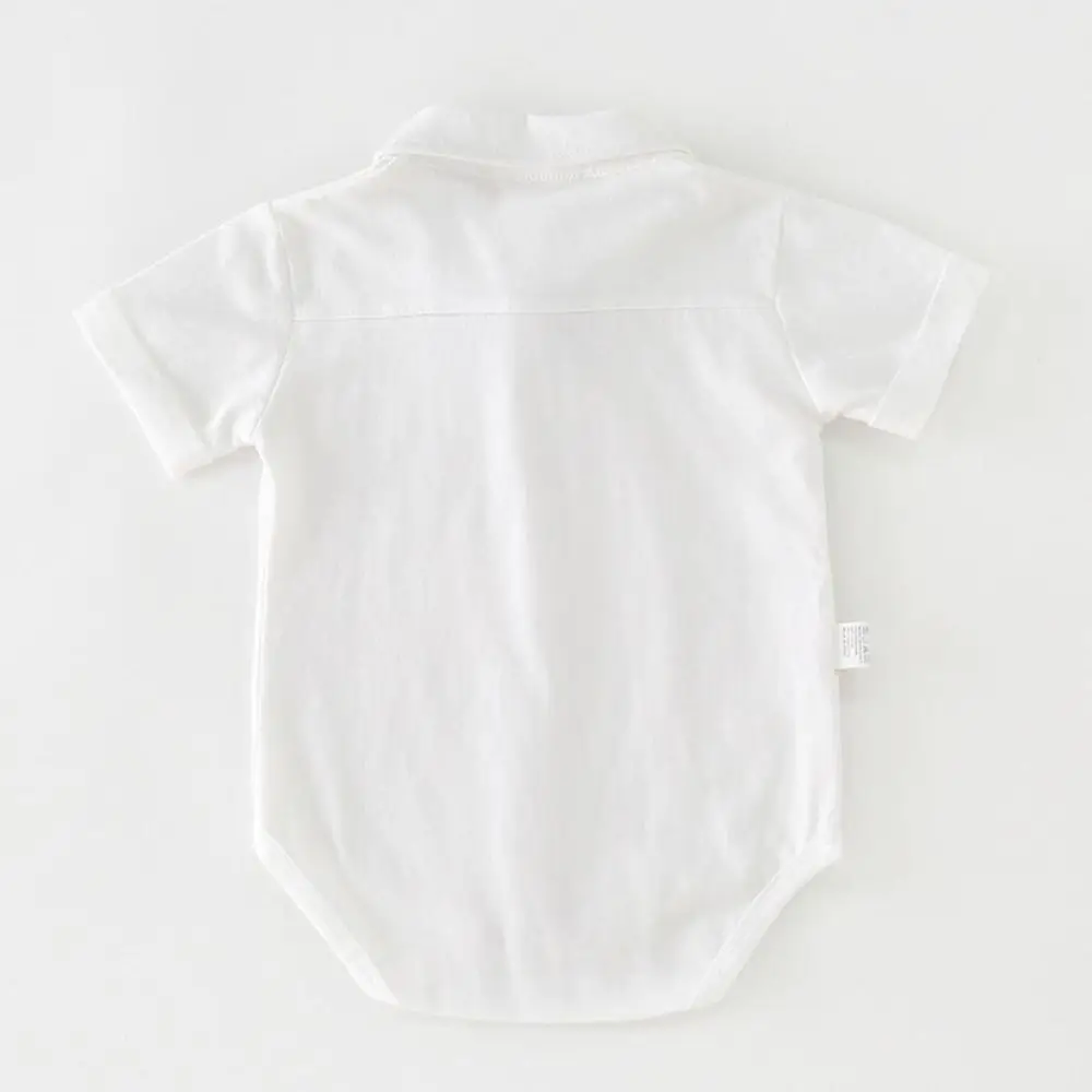 

100% Cotton Baby Onesie Detachable Bow Tie Long Sleeve Bodysuit Gentleman Tie Triangle Bodysuit Baby Boy Clothes Infant