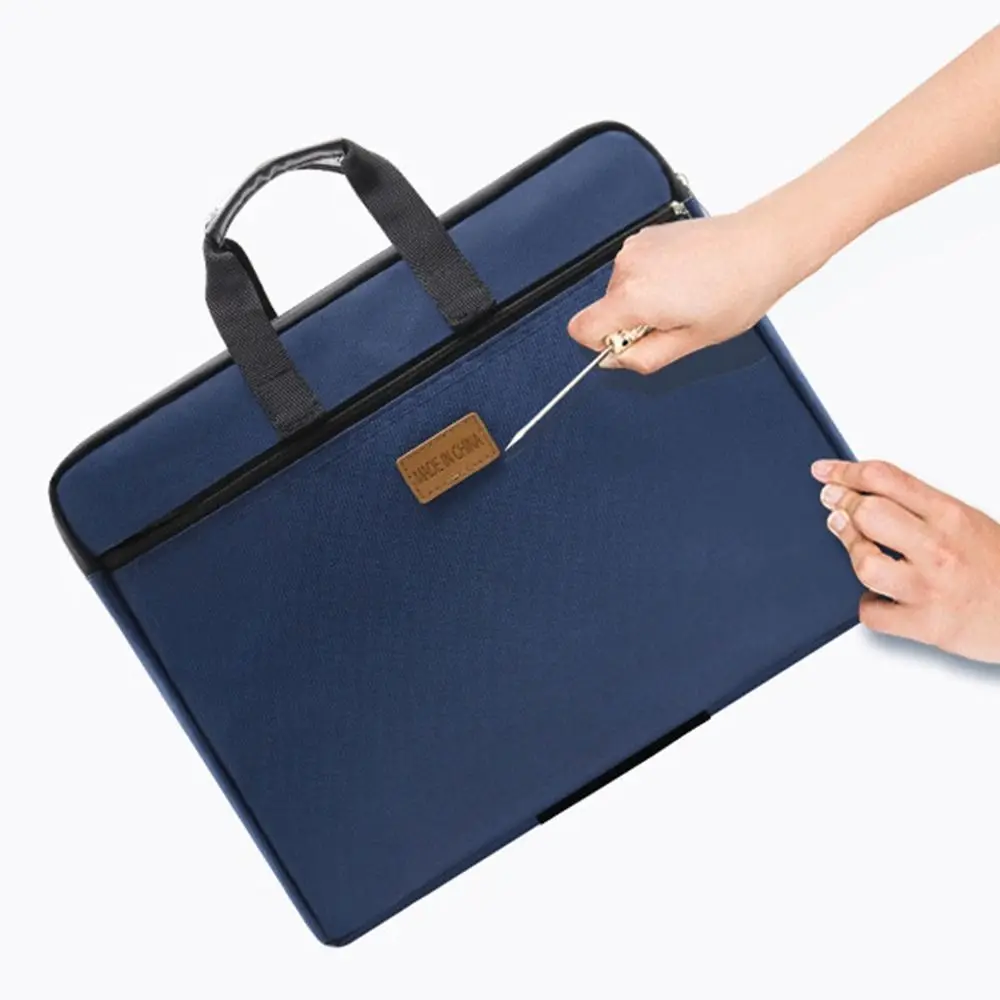 Borsa per documenti portatile A4 in tessuto Oxford Organizzatore di file con cerniera Cartella di file A4 Borsa per laptop Borsa per cancelleria Borsa per documenti Studente