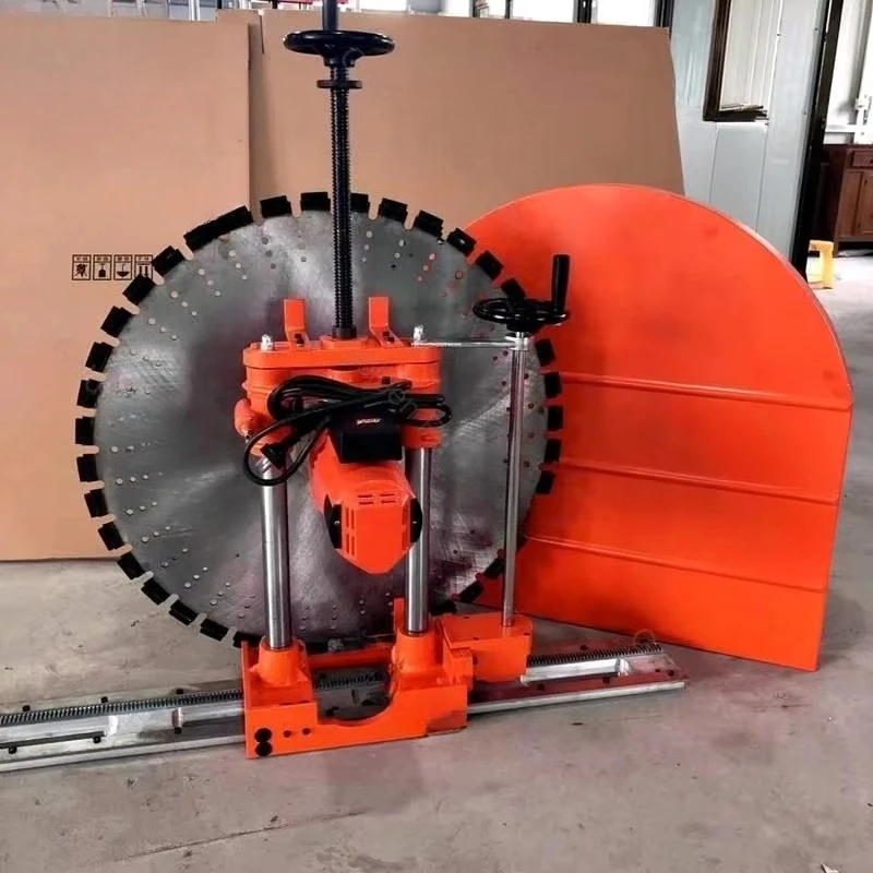 High-Power Automatic Hydraulic Concrete Wall Cutting Machine and Cement Slotting Machine Rail Type Metal Construction