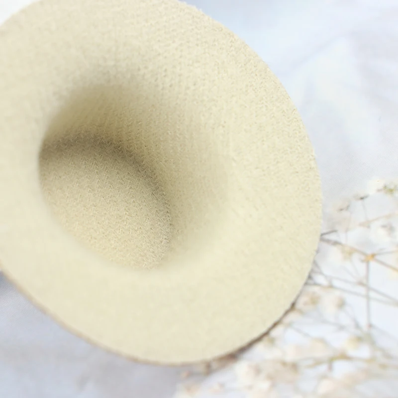 2 Stück antike Puppenhaus Miniatur Strohhut Mini Puppe Hüte Haus Ornament Hand gewebt für Puppen Mode accessoires