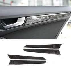 For Audi A4 B8 A5 2010 2011 2012 2013 2014 2015 2016 Carbon Fiber Window Door Panel Trim Cover
