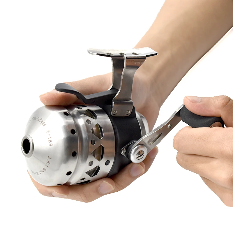SP35 Fishing Reel 3.6:1 Stainless Steel Hunting Fishing Reel Outdoor Shooting Fish, Lure Fishing, rock fishing Accessories ﻿