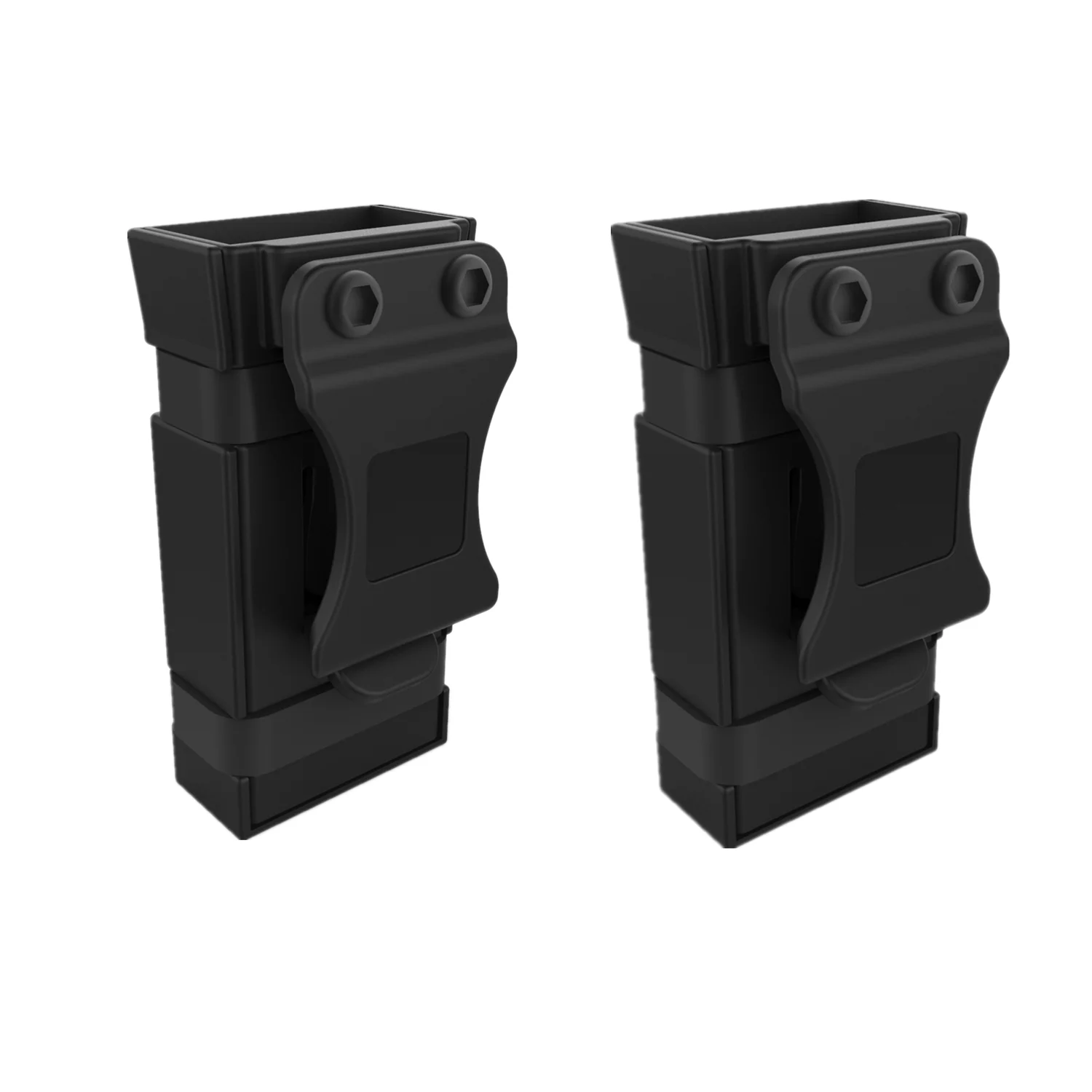 

2 pack New Universal Magazine Holder 9mm 10mm .40 .45 IWB/ OWB Polymer Single Magazine Pouch Ambidextrous 2pcs