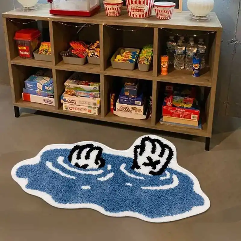 Entry Door Household Cashmere Spot Floor Mat Floor Mat Bathroom Kitchen Toilet Cartoon Floor Mat Door