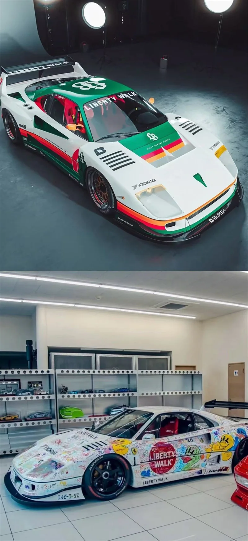 

Коллекционная модель автомобиля GHOST PLAYER 1:64 LBWK F40 белого цвета, ограниченная серия 500 экземпляров, из сплава.