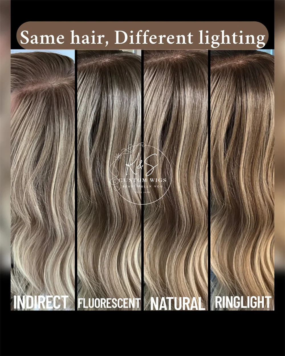 Luxury Wig Synthetic Lace Front Wig Warm Blonde Balayage Heat Resistant Fiber Daily Wear Lightweight Long Wavy Wig for Women
