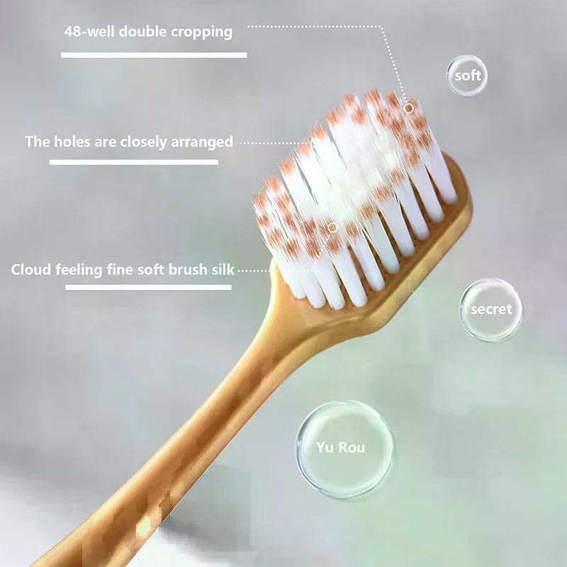 6pcs Brush Wide Head Soft Long Adult Big Toothbrush Comfortable Teeth Super Oral Cleaning High-quality