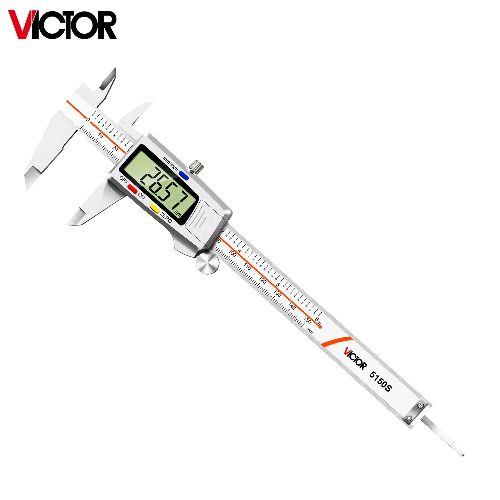 

Victor 5150S Digital Vernier Calipers Measure 150mm 6inch Electronic Carbon Fiber Gauge Height Measuring Instruments Micrometer