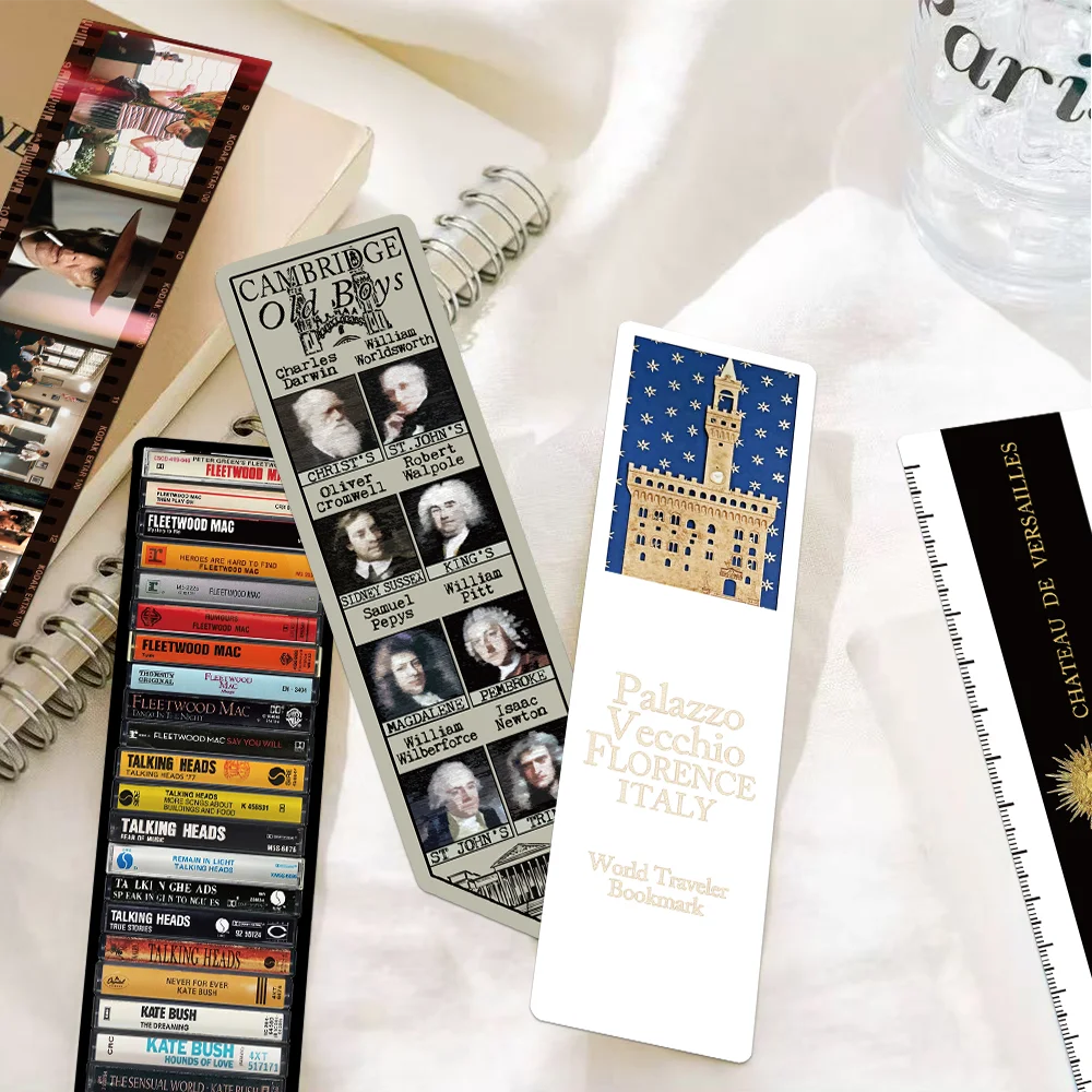 30pcs Academic Series Unique Shaped Bookmarks Personalized Book Stacks Tarot Card Decorative Paper Cards Student Book Markers