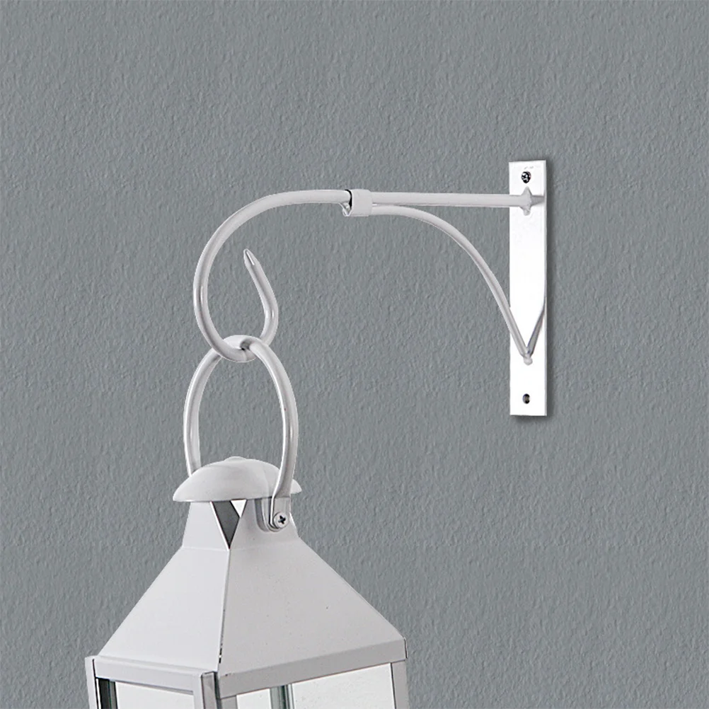 Colgador de maceta para bonsái, gancho de Material Premium para ahorro de espacio para uso interior y exterior, gancho para maceta blanca, 2 uds.