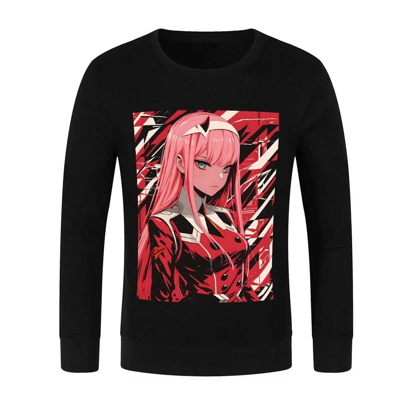 بلوفر Zero Two - Darling in the franxx 22 على الطراز الياباني ملابس جمالية ملابس رياضية ملابس أنيمي سويت شيرت بقلنسوة