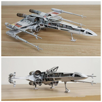 Incom T-65 X-Wing Starfighter Handcraft Paper Model Kit Handmade Puzzles Toy Desktop Decor Movie Models Collection MINISO Disney