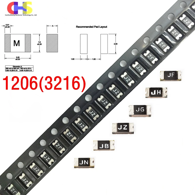 50Pcs 1206 Smd Self…