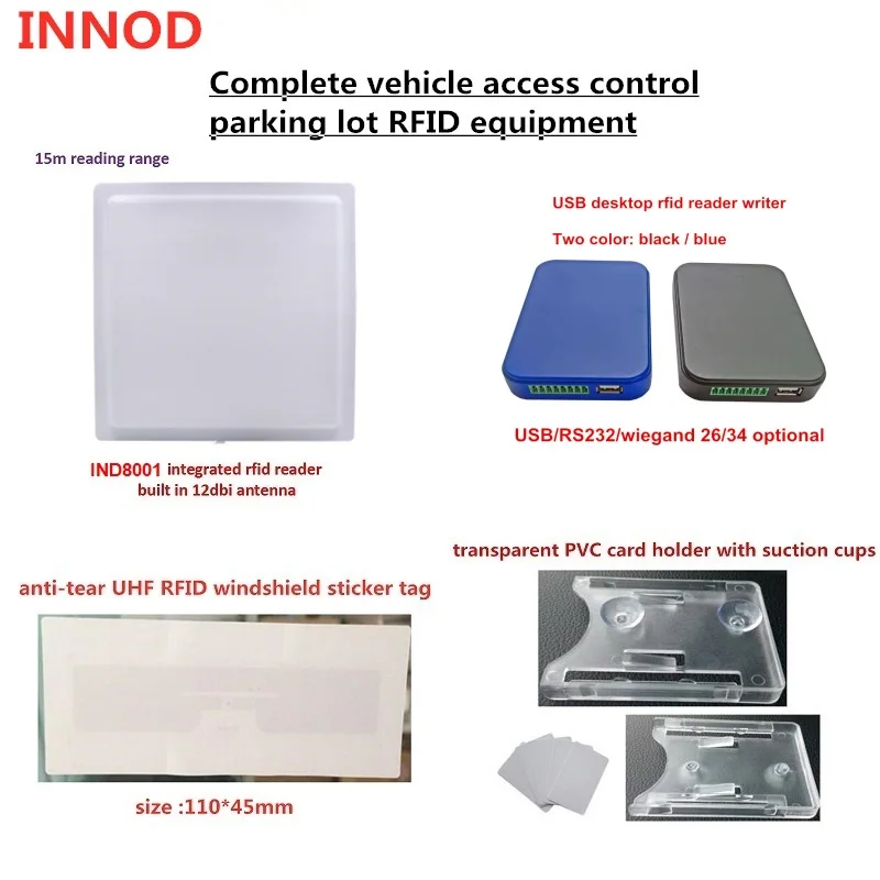 

vehicle access systems passive smart rfid tag label parking 860-960MHz 96 bits epc windshield label anti-tamper UHF RFID car tag