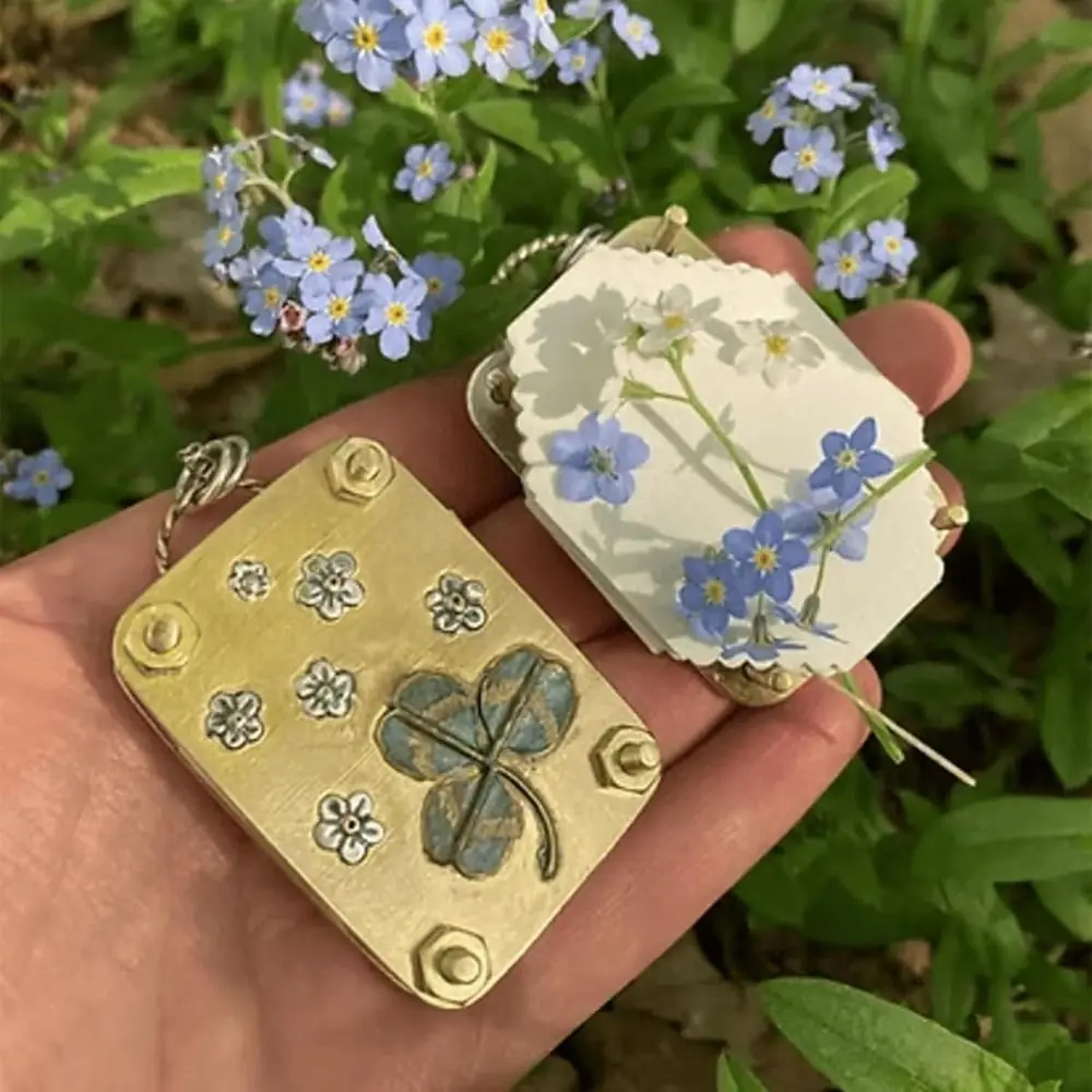 

Metal Flower Pressing Micro Flower Press DIY Metal Miniature Flower Press Kit Handmade Embossing Machine Kit