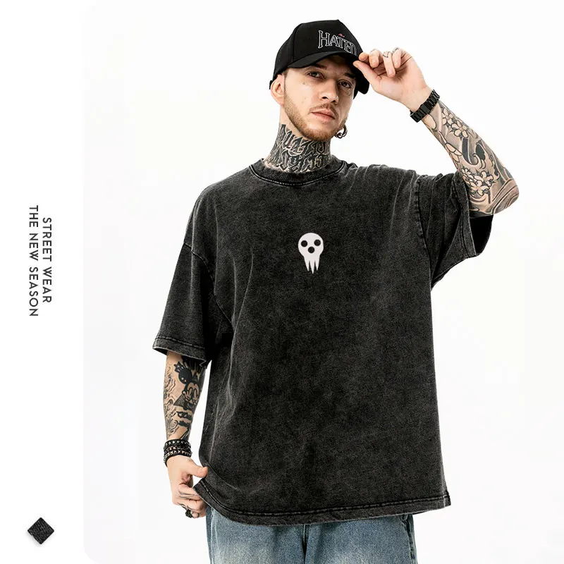 Bandai Anime S-Soul E-Eater T-shirt oversize vintage lavato Patricia T-shirt Manga Albarn Maka Top Tees Ragazza 100% cotone