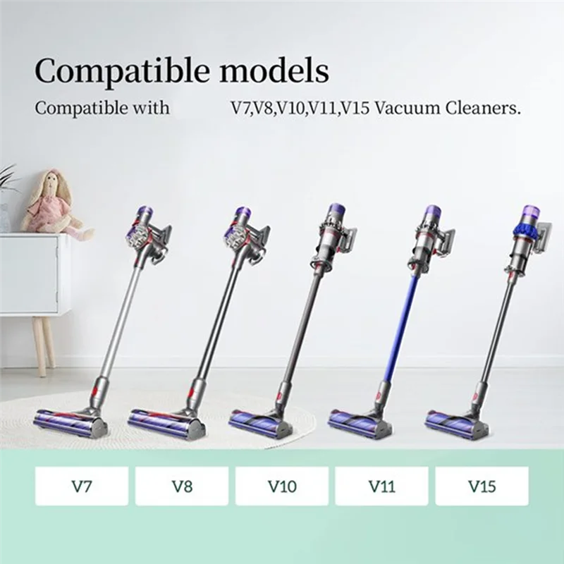BAAO-Quick-Release เปลี่ยนหัวทําความสะอาดและชุดแปรงลูกกลิ้งสําหรับ Dyson V8,V10,V11,V15,SV10,SV12,SV14 สูญญากาศสิ่งที่แนบมา