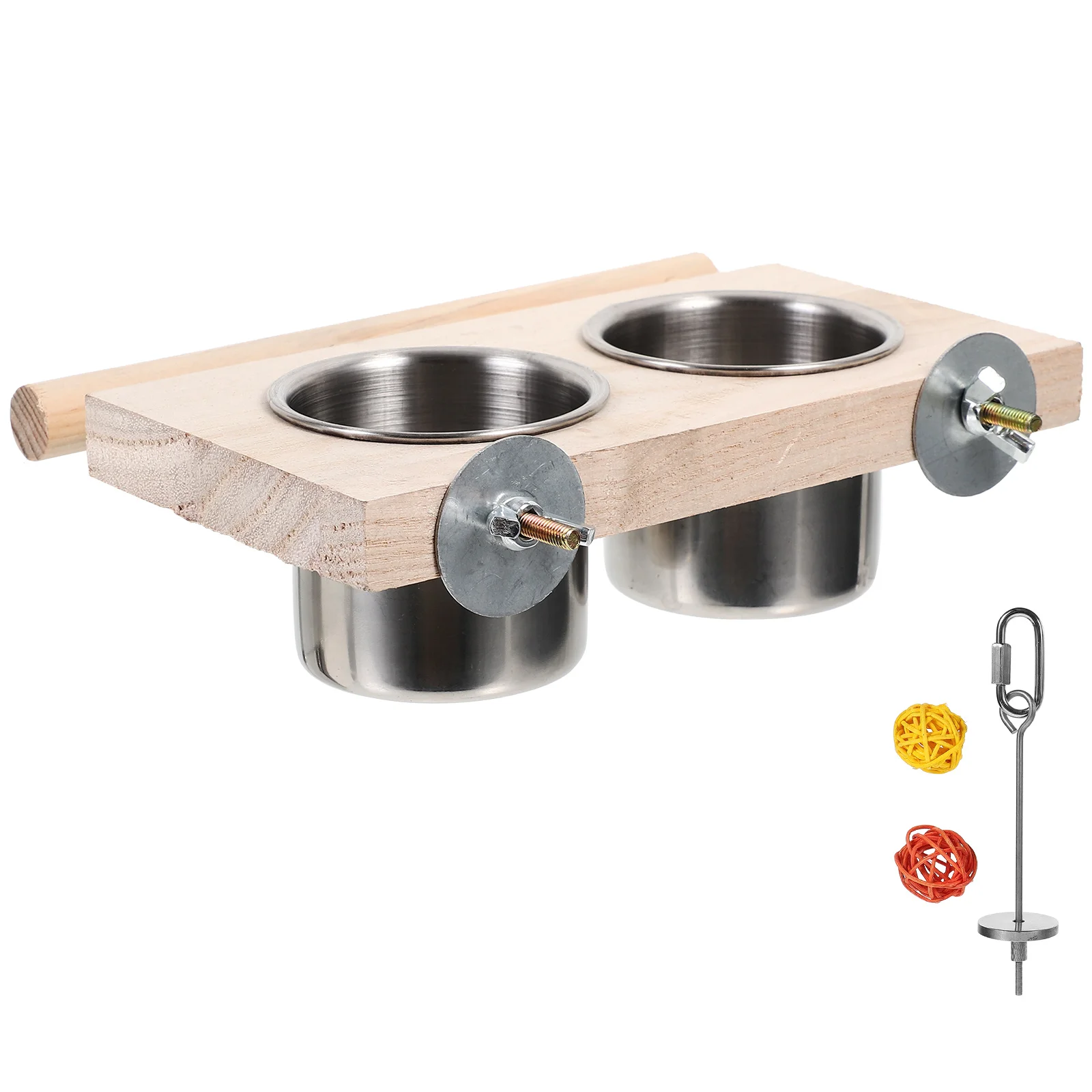 

1 Set Parrot Feeder Birds Feeding Bowl Cage Bird Food Holder Indoor Outdoor Durable Lightweight Pet Parrot Feeding Cup Easy