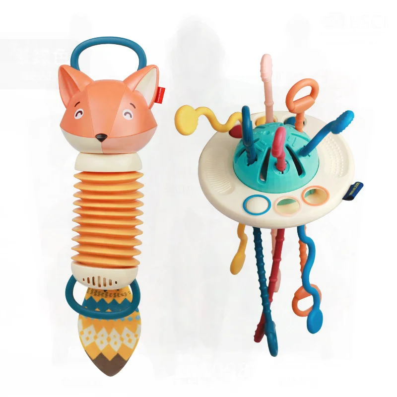 Baby Fox Accordeon Muziekinstrument Speelgoed Vroeg Onderwijs Verlichting Rustgevende Muziek voor kinderen van 4-6 jaar oud Plastic