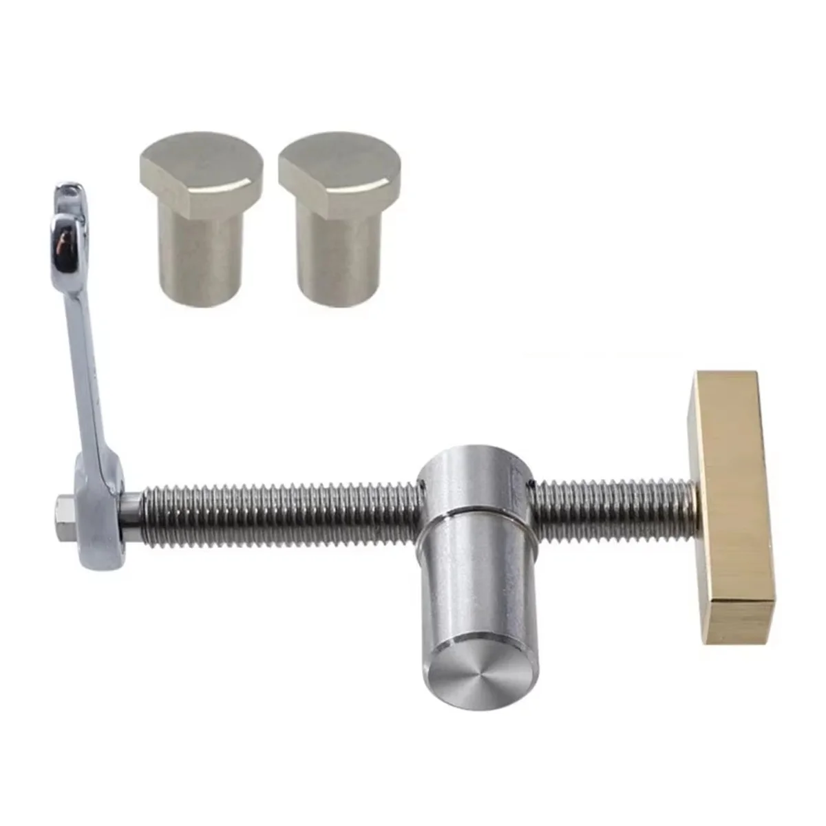 HGHO 19mm Bench Dog Clamp 3/4 Inch Dog Hole Clamp Woodworking Adjustable Workbench Stop Stainless Steel Brass