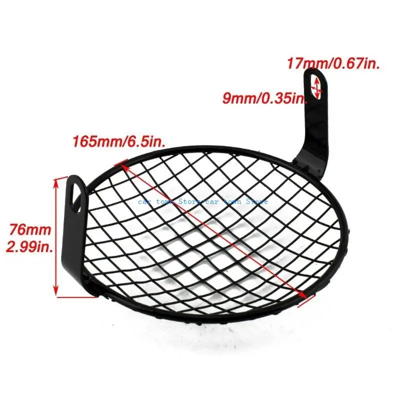 RXJE سهلة التركيب دراجة نارية كشافات حامي الضباب مصباح الحرس غطاء مصبغة لحقيبة دراجة نارية الملحقات #6