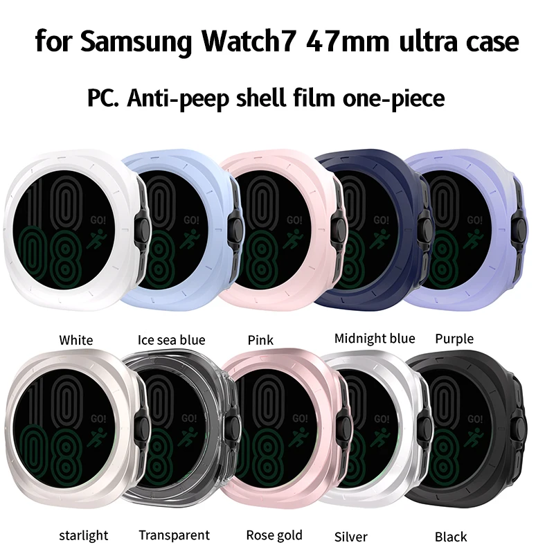 Película protetora ultra para Samsung Watch, Privacidade Smart Watch Case, combinação adequada, 2pcs, 47mm