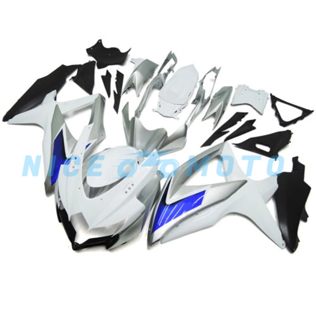 High grade Fairings kit for SUZUKI 2008 2009 2010 GSXR600 750 08 09 10 K8 GSXR 600 K8 K9 blue  white motorcycle fairing kits